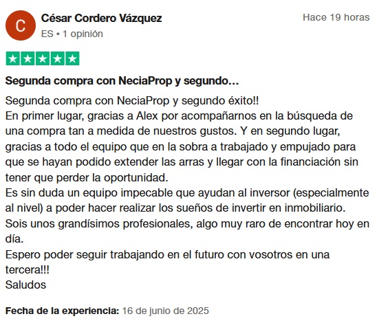 Opinión cliente NexiaProp