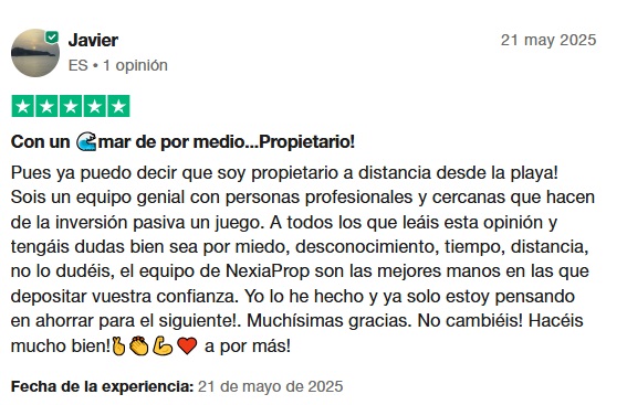 Opinión cliente NexiaProp