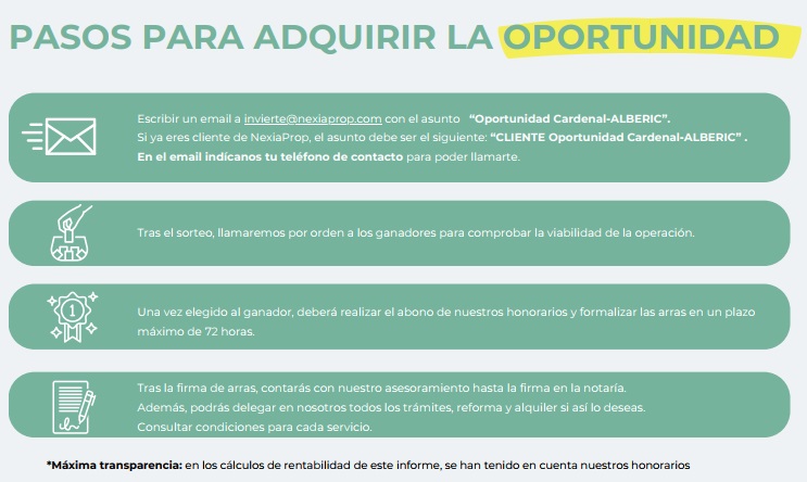 Pasos para acceder a los inmuebles